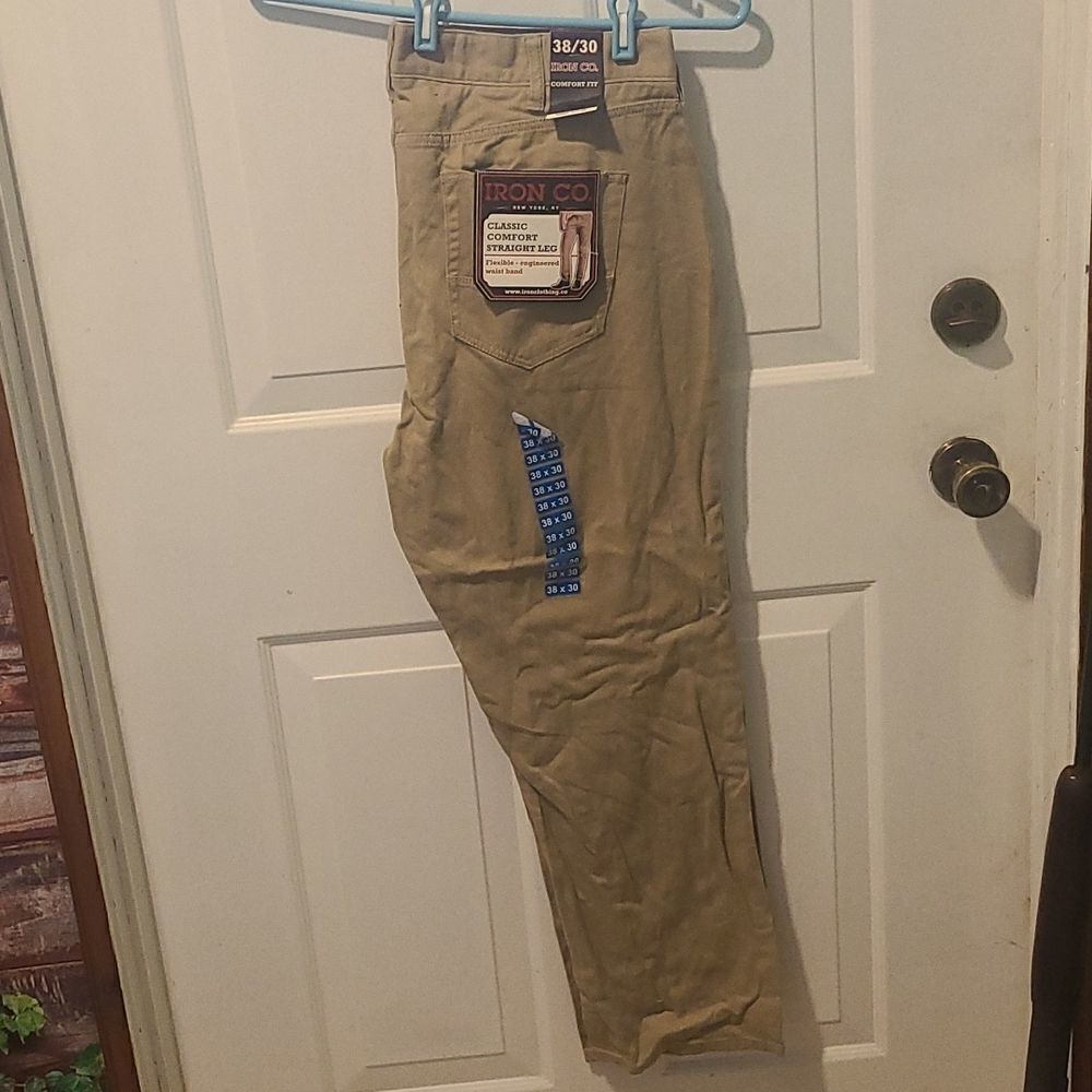 38/32 Men's Tan Iron Co. Comfort Fit Jean NWT